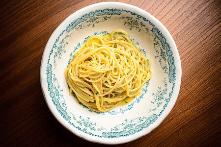 Спагетти alio olio