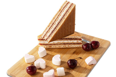 Вафля зефир-вишня