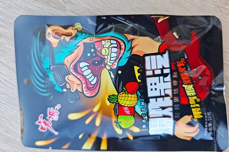 Конфеты кислые из Китая Кола, яблоко, ананас, клубника