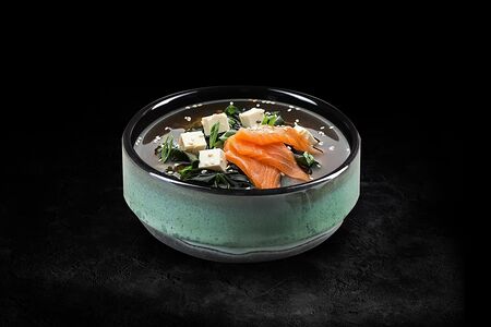 Мисо-суп с лососем