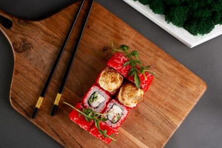 Запеченный с креветкой