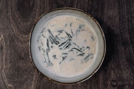 Сливочный суп с лососем