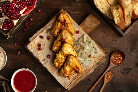 Шашлык из куриных крыльев 2 и 1