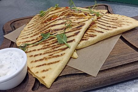 Кесадилья с говядиной