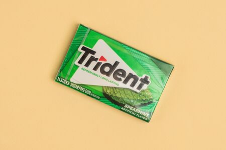 Жевательная резинка Тридент Spearmint США