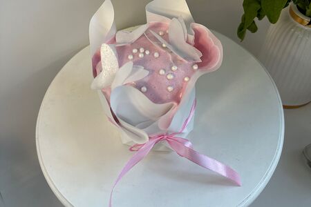 Морковный кулич с лимонным кремом внутри