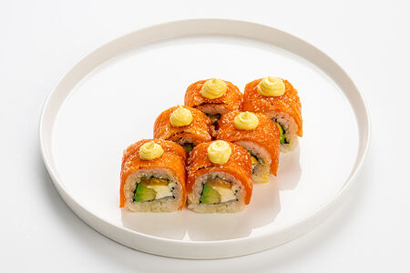 Филадельфия с карамелью и ананасом