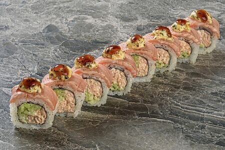 Лосось с поджогом