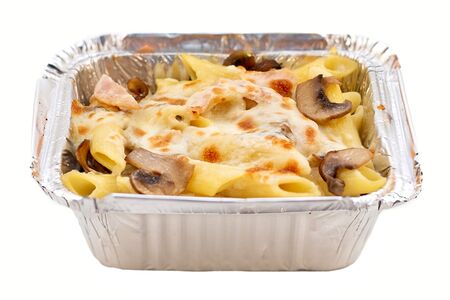 Паста Ветчина-грибы