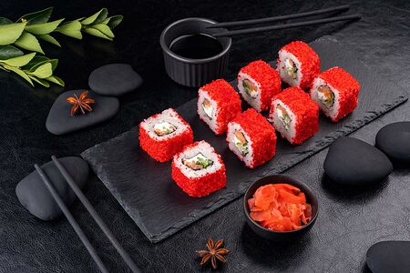 Ролл Сливочная Калифорния с лососем