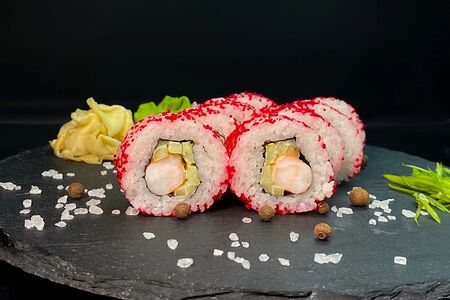 Калифорния с креветками и снежным крабом 