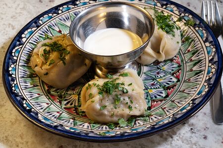 Манты с говядиной