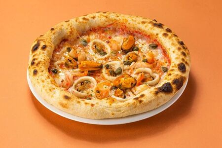 Пицца с морепродуктами