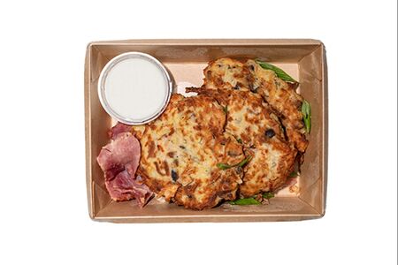 Драники с курицей