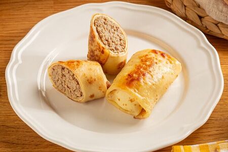 Блинчики с мясом