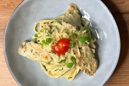 Паста Курочка песто