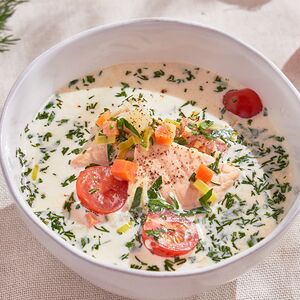 Уха со сливками