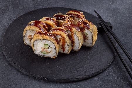 Ролл с мидиями в темпуре