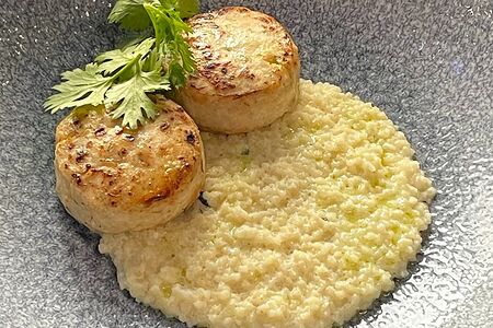 Биточки из индейки с мятным кус-кусом