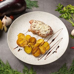 Стейк гурме с картофелем фри