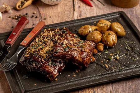 Свиные ребра BBQ