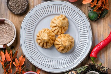 Жареные хинкали Баранина