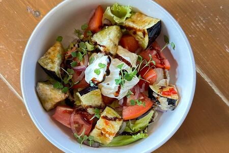 Томаты с баклажанами