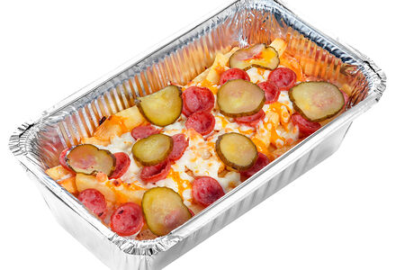 Картофель фри из печи с баварскими колбасками