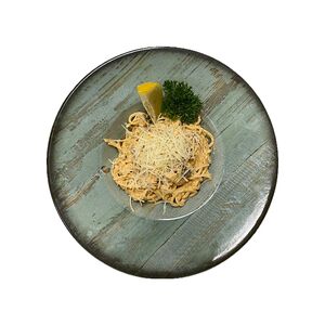 Спагетти с морепродуктами в томатно-сливочном соусе