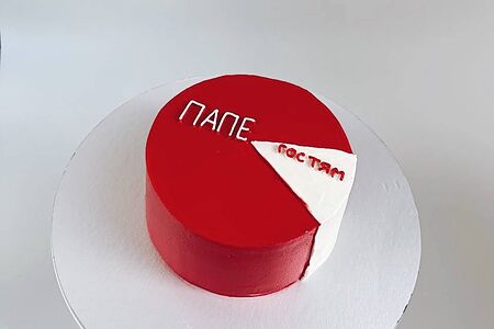 Торт №9 для папы Ваниль-клубника