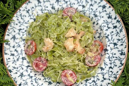 Паста тальятелле с креветками