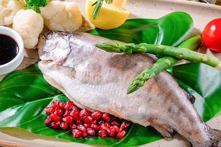 Сибас на пару