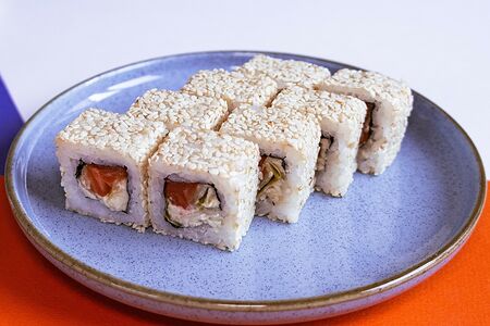 Цезарь ролл с лососем