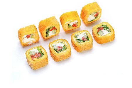 Тортилья с лососем темпура