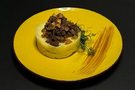 Язык Терияки с пюре