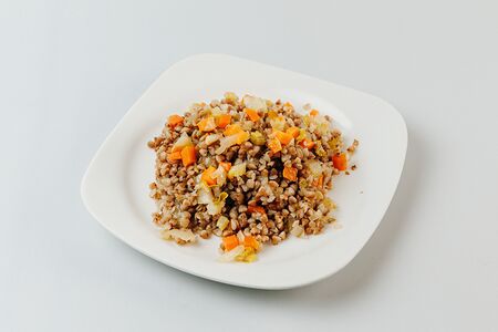 Гречка с овощами 