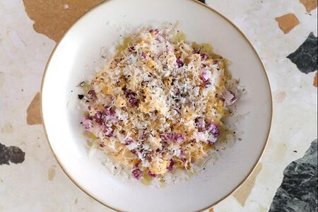 Карпаччо из цветной капусты, трюфель, пармезан