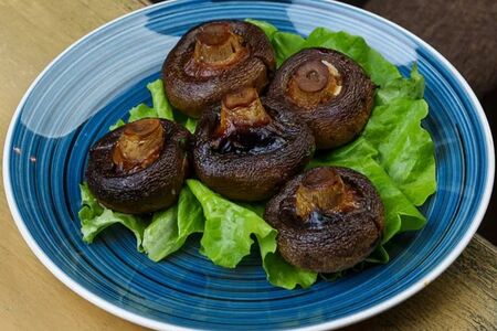 Шампиньоны на углях