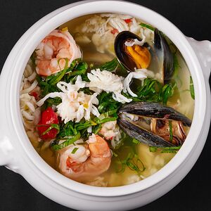 Суп с мясом камчатского краба