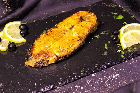 Семга на мангале