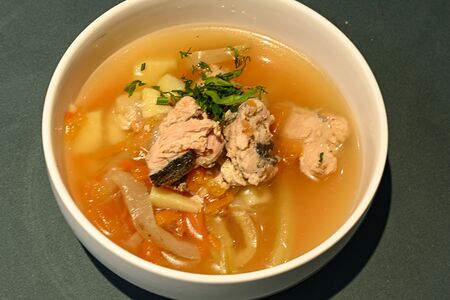 Рыбный суп с горбушей