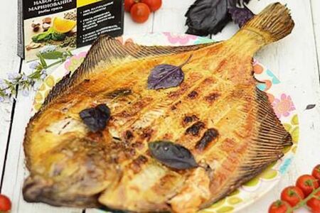 Камбала на углях 