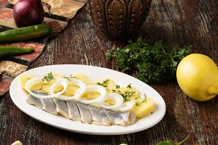 Сельдь с картофелем