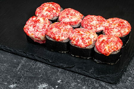 Запечённый с темпурной креветкой