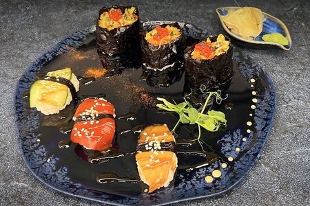 Гункан-сет (веган, без глютена, без сахара / vegan, gluten-free, sugar-free)