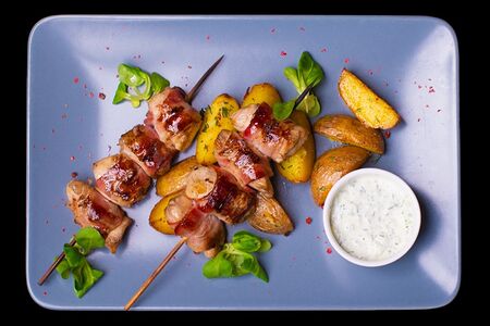 Куриное филе в беконе