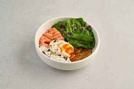 Драники с лососем