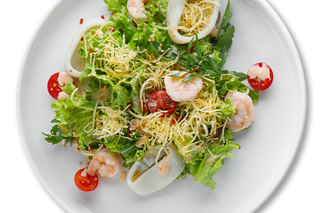 Салат с морепродуктами