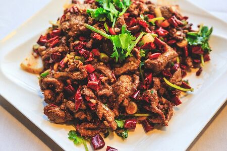 Жареная баранина с тмином