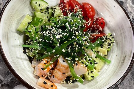 Поке с креветками